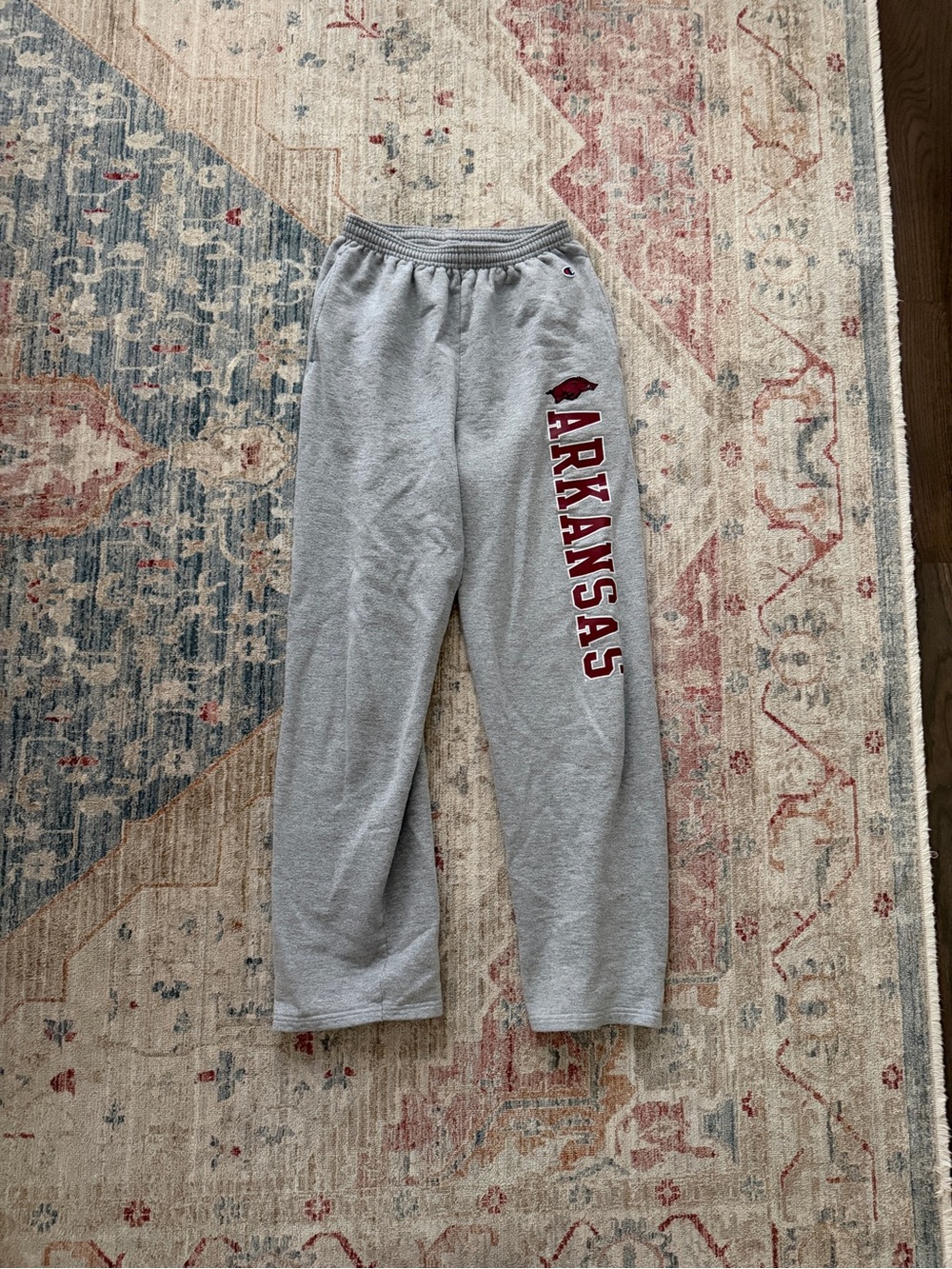 Champion Gray Fleece Sweatpants University of Arkansas